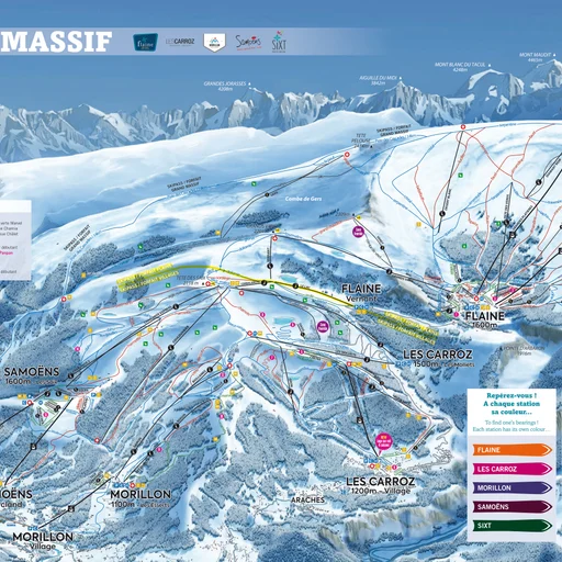 Samoens ski map